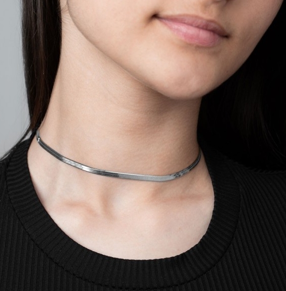 925 Sterling Zilveren Choker #339 Zilveren Ketting Ketting Gelaagde Zilveren Choker Zilveren Choker Ketting Sieraden Kettingen Hangers 