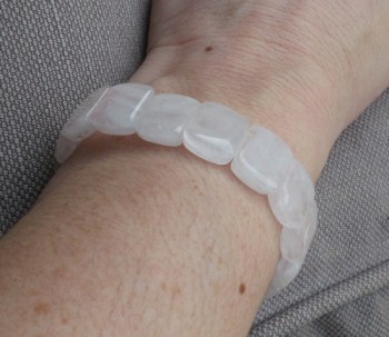 Stretch armband met Rozenkwarts