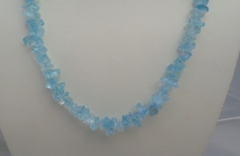 Splitketting van blauw Topaas