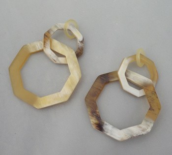 Hanger set witte Buffelhoorn 002