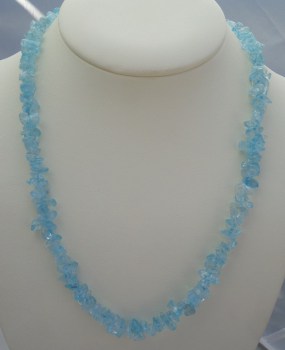 Splitketting van blauw Topaas