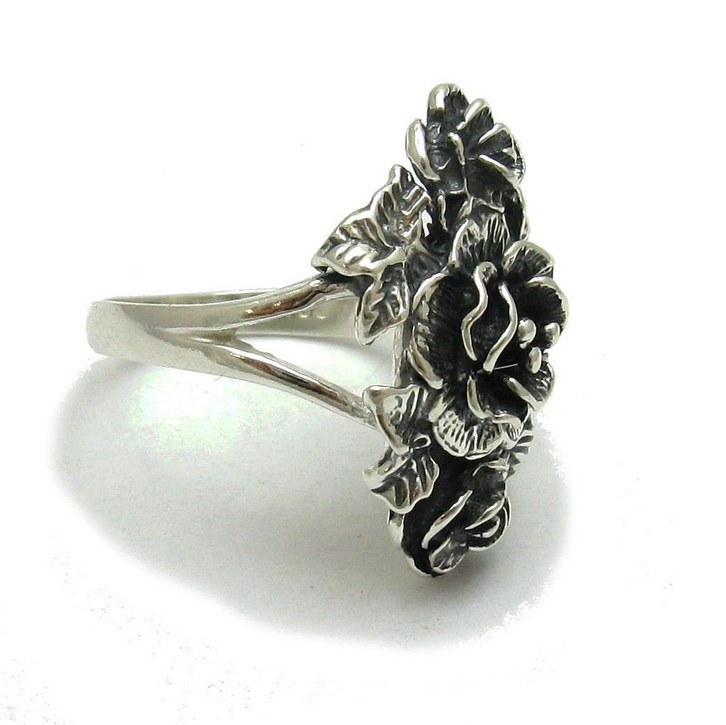 Sieraden Ringen Statementringen ring voor vrouwen bloemen ring wilde bloem ring boho ring hippie ring bloem sieraden bloem ring Sterling zilveren zonnebloem ring 